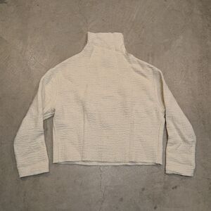 Isabel Marant Cream Textured Turtleneck Sweater Women's 36 Flaws